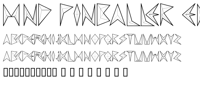 MND Pinballer empty font